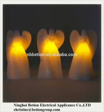 Flameless angel candle christmas decoration led angel candle led wax candle light