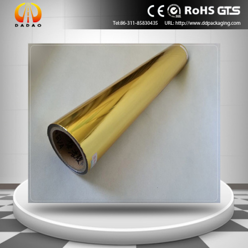 Silver Metalized Pet Film Gold Color PET Metalized Thermal Lamination Film Supplier
