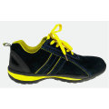 Suede Leather MD Sole Safety Sport Shoes