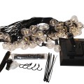 Solar energy G40 spherical bubble lamp string