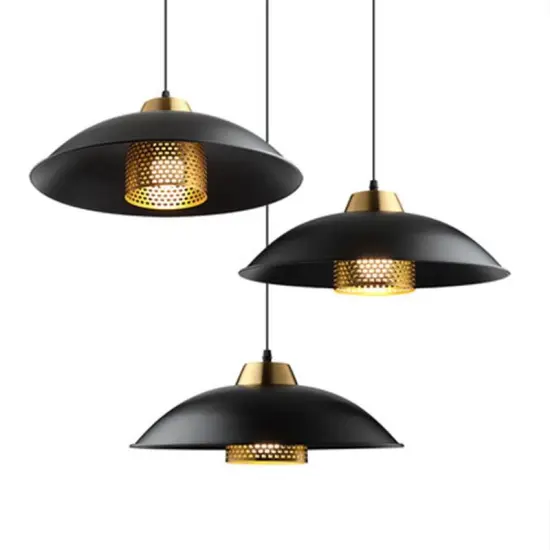 INSHINE Black Metal Pendant Light