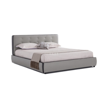 Wholesale Discount Modern Design King Size Wooden Upholstered Bed Frames with Button Tufted Headboards