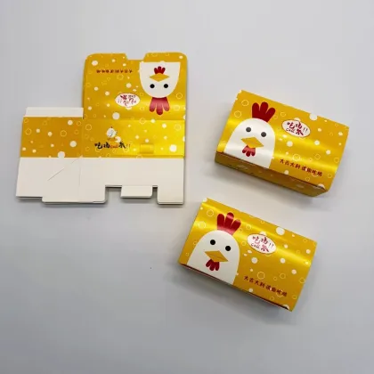 White Cardboard Chicken Nuggets Container 230g for Takeaway