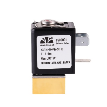 Yongchuang YCLT21 Brass Medical Solenoid Valve: Adjustable Air Flow Rate