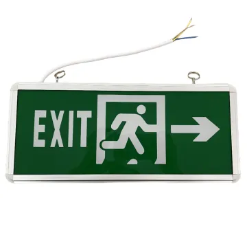 Aluminum and Acrylic emergency exit sign