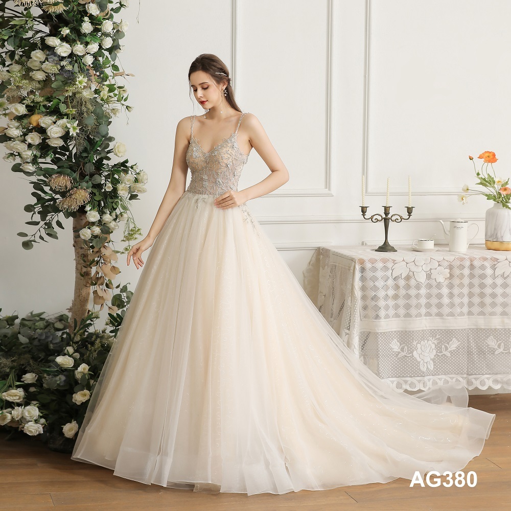 Customize Luxury Lace Embroidery Long Train Elegant Plus size ball gowns wedding dress bridal