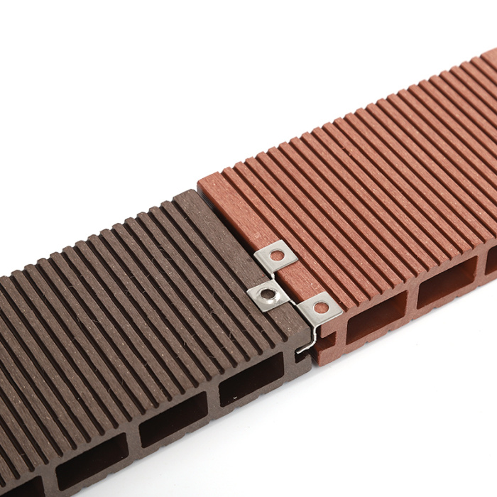 Solid Jualan Langsung 140*25mm 146*30mm Hollow WPC Decking Terrace Outdoor WPC Decking Panel Lantai