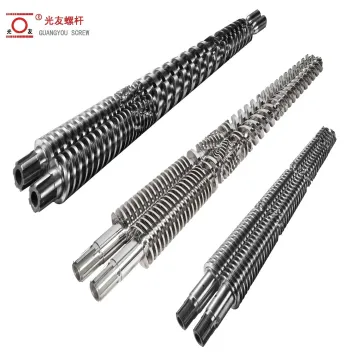 Bimetallic conical twin screw at bariles para sa paggawa ng profile ng PVC