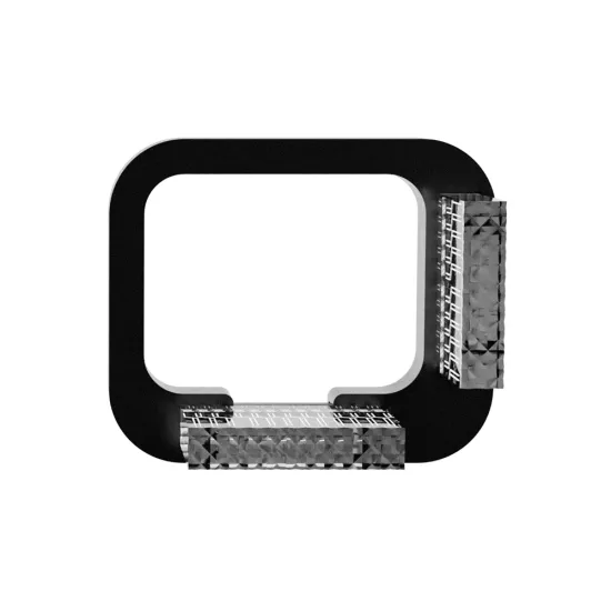 TAOCHIS Auto 5D Lens Shroud for 1.5 Inches Matrix Bi LED 1 Driver with 8 Shrouds - White LED Angel Eyes Headlights