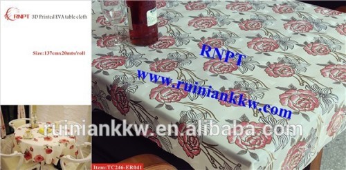 RNPT TC246-ER041 3D Printed EVA Table Cloth-- stylish table cloth