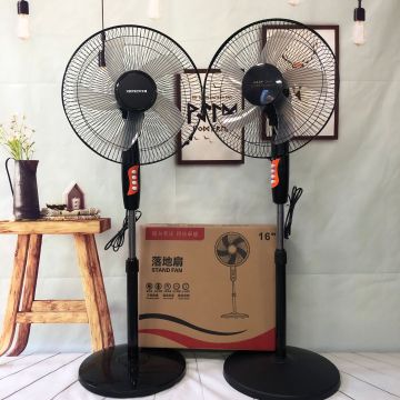 Customizable OEM Electric Standing Fans: 18 Inch Plastic Models with Remote Control and 16 Inch Options
