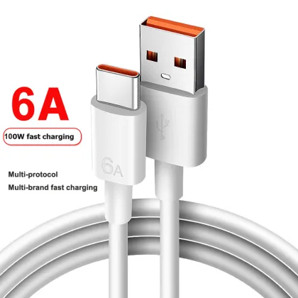 Wholesale USB-C Cable 6A Phone Charger for Xiaomi, HUAWEI, OPPO, Samsung