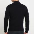 Mens klasik sweatshirt ritsleting lengan lengan panjang kasual