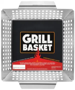 Heavy Duty Accessories Stainless Steel Grill Basket Heavy Duty Grill Basket