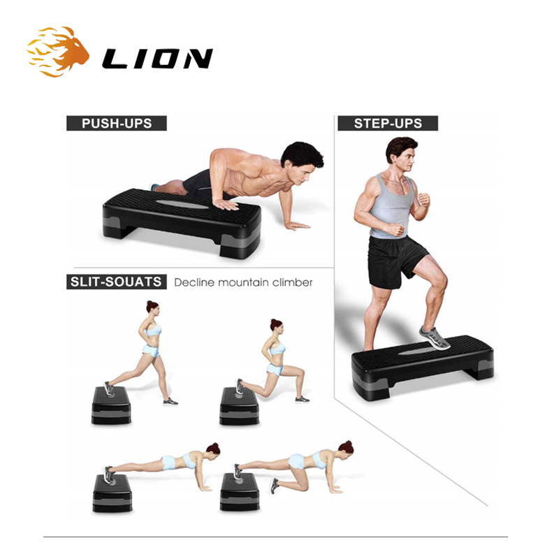 Hot Sale Anti-slip Adjustable Aerobic Steps Platform in Fitness and Exercise