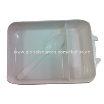 Plastic Lunch Box in 800ml Volume with Transparent Lid, Ideal for Promotions