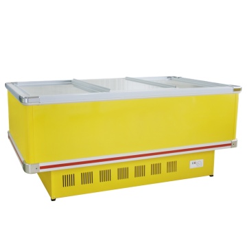 Large Capacity Supermarket Ice Cream Freezer Cabinet with Visual Sliding Door
