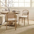 Silla de comedor de interior de luz nórdica casera tapizada en casa moderna negociación minimalista hotel silla de restaurante de bolsas suaves