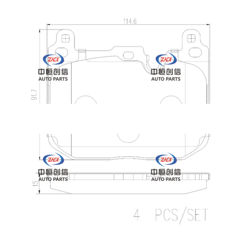 BMW P 06110 N এর জন্য সামনের ব্রেক প্যাড