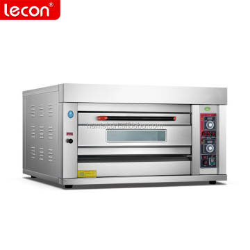 Lecon Single Deck 2 Trays Commercial Bakery Gas Oven