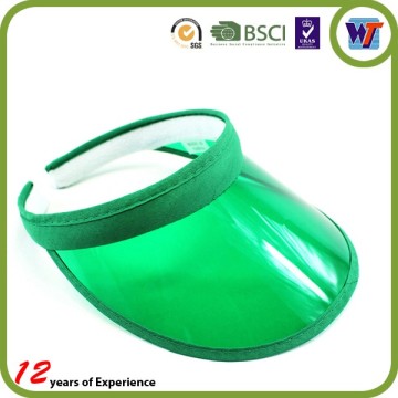 Promotional Transparent Blank PVC Sun Visor For promotional visor