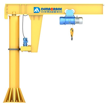 Used Jib Crane with CD Wire Rope Hoist - 1 to 2 Ton Capacity for Sale
