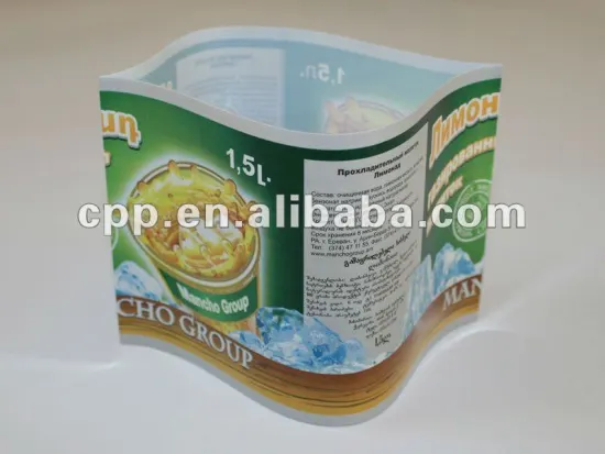 PET Shrink Label Film For Plastic Bottle
