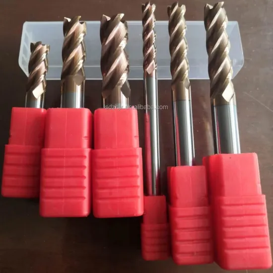 High Quality 55HRC 4 Flutes Carbide End Mills for Steel & Stainless Steel Cutting