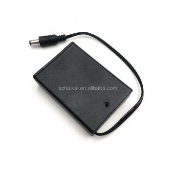 Plastic Battery Case Holder with DC Power Plug and Switch