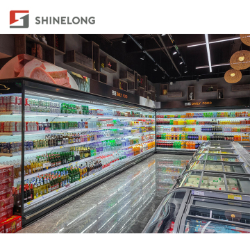 Supermarket Equipment Commercial Freezer Refrigerator Display Open Chiller Supermarket Island Freezer Supermarket Refrigeration