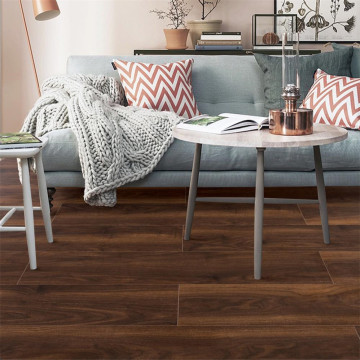 Click lock dark brown walnut laminate engineered floor