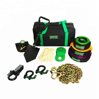 Monster4WD Custom Tow Strap 12pcs Offroad 4x4 Recovery Kit