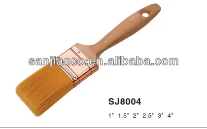 SJ8004 beaver tail wooden handle painting brush
