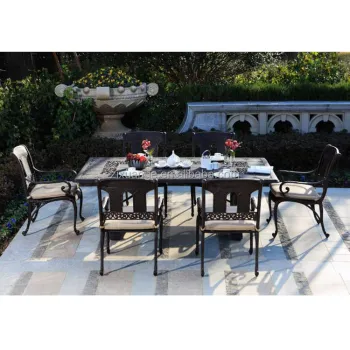 Luxury Barbecue Aluminum Furniture: Cast Aluminum Tables and Chairs
