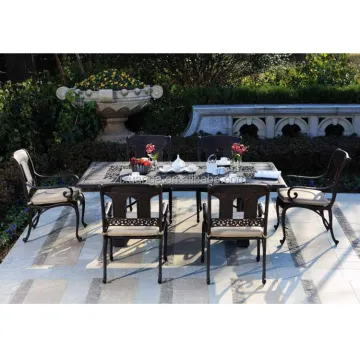 Luxury Barbecue Aluminum Furniture: Cast Aluminum Tables and Chairs
