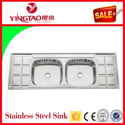 Large size two drainers kitchen sink for Africa,stainless steel sink in Lagos,Apapa