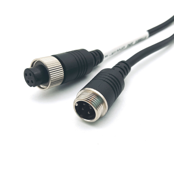 4Pin GX12 Male to Female Aviation Extension Cable