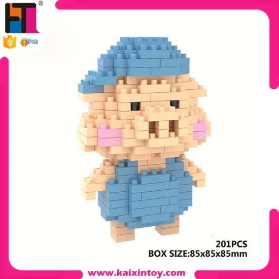 2015 hot sale mini figure nano diamond block small plastic toy