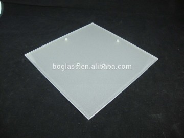 tempered glass with sandblasting with holes for lighting