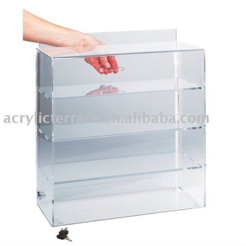 Acrylic Lockable Countertop Display Case, High Quality Acrylic Lockable
