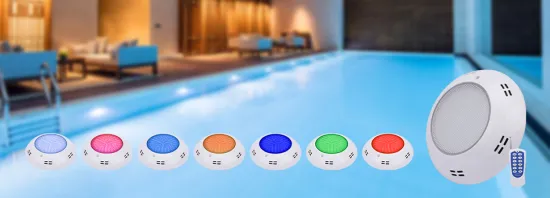 PC white RGB color wall mounted pool light