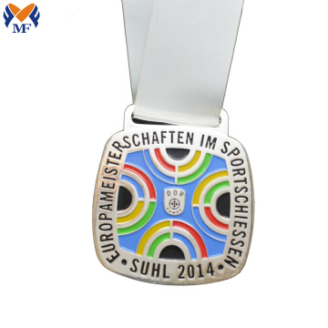 Custom made race award square medals