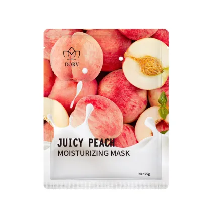 Korean Moisturizing Anti-Wrinkle Fruit Face Sheet Mask - Peach Facial Mask