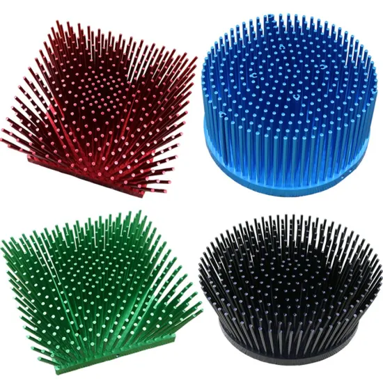 Different colors pin fin heat sink
