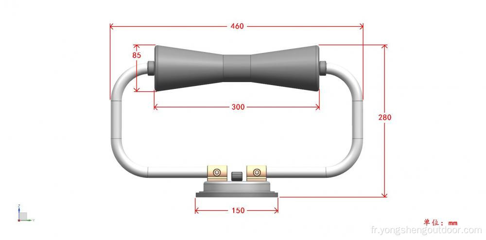 Outils pour pousser le kayak sur le toit