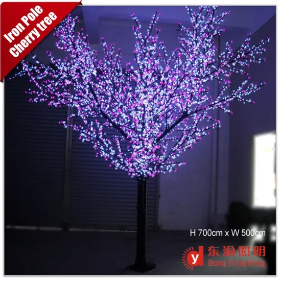 Outdoor street decoration LED cherry blossom tree with high brightness lights
