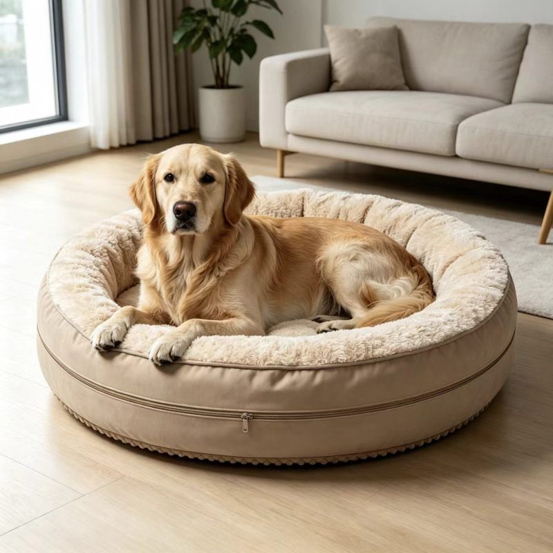 Wholesale All Seasons Soft Washable Dog Bed, Non Slip Warm Pet Nest for Small Medium Large Dogs