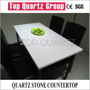 Hot sales pure white quartz stone table top,Home furnishing quartz stone table board