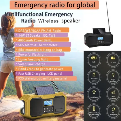 DF588 Multi solar speaker DAB FM Radio