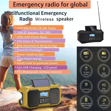DF588 Palestrante Multi Solar Dab FM Radio